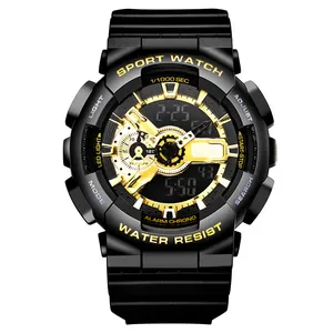 Лидер продаж, Водонепроницаемые многофункциональные наручные кварцевые цифровые часы для альпинизма, мужские спортивные часы
