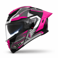 Casque de moto personnalisable en ABS, modulaire, rabattable, intégral, homologué DOT, équipement de sécurité pour la conduite et la course