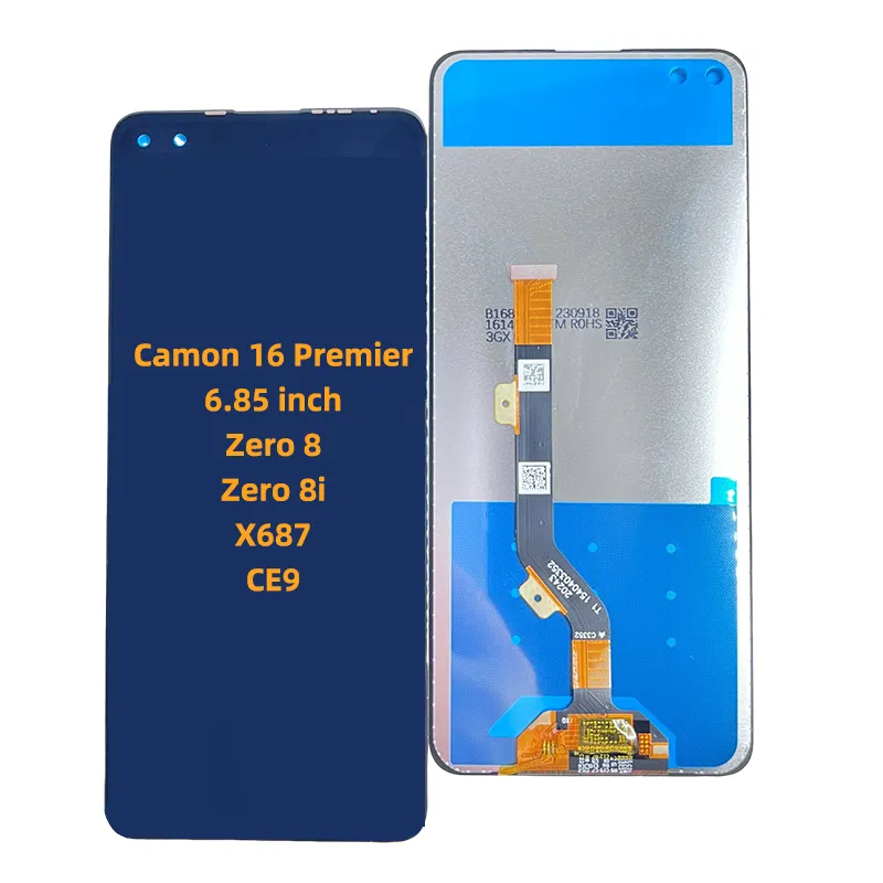 Сенсорный экран для мобильного телефона tecno camon 16 premier lcd для модели ce9, оптовая продажа с завода, разные модели, ЖК-дисплей
