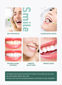 Bandes blanchissantes pour les dents en marque privée - Qualité professionnelle 5 nuances plus blanches |   Emballage personnalisé, logo accepté - Product Image 6