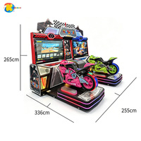 Simulateur de course automobile d'arcade, machine de jeu de course automobile, simulateur à mouvement complet, machine d'arcade à monnayeur