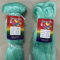 Filet de pêche en nylon monofilament, épaisseur 0,20 mm, profondeur 100 mailles, longueur 100 yards, double bordure, maille personnalisée