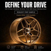 Jantes forgées 6061-T6 bronze satiné à 5 branches en Y, 18-28 pouces, 5x120, style Motorsport concave profond, personnalisées, directement d'usine OEM
