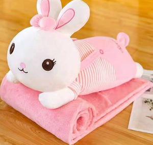 Cartoon Air Conditioner Blanket Pillow <strong>Rabbit</strong> Nap Manufacturer Direct Sale Stuffed <strong>Toy</strong> Foreign Trade Wholesale Animal <strong>Toy</strong> - Product Image 1