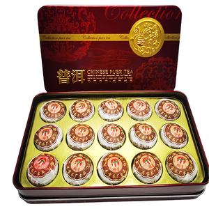 Thé Puer fermenté traditionnel chinois saveur <span class=keywords><strong>d</strong></span>'orge Mini Tuo barre de thé boîte-cadeau emballage spécialité de thé sain - Product Image 1