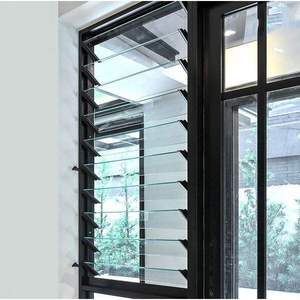 America Standard Aluminium Verre Persienne Filet de Fenêtre Moustiquaire Métal Fenêtre Persienne Volets Plantation <span class=keywords><strong>Porte</strong></span> Coulissante en Aluminium - Product Image 4