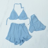 Maillot de bain personnalisé pour femmes, maillot de bain OEM, vente chaude, bikinis imprimés personnalisés, vêtements de plage, maillots de bain, bikini dos nu en 3 pièces