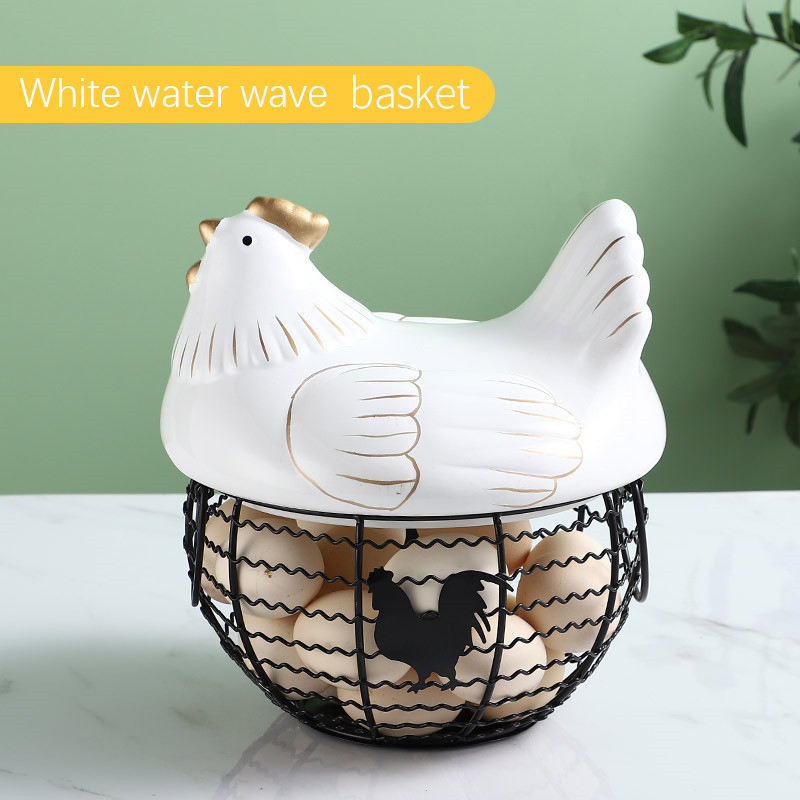 Cesta de onda de agua blanca