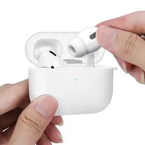 Gaya Baru 1.2Mm Super Slim untuk Apple Headphone Aksesoris untuk Airpods Pro Case, Anti-Scratch Lembut TPU untuk Airpods Pro Case