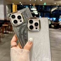 Coques de téléphone portable antichoc en TPU souple plaqué luxe, très vendues, pour 16/15 Pro Max/14 Plus/11/12/13, haute qualité