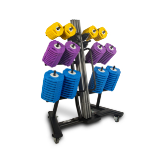 Conjunto de 20 Soportes para Equipo de Gimnasio con Ruedas, Solución de Almacenamiento Móvil Compacta, Soporte para Pesas y Sentadillas - Product Image 1