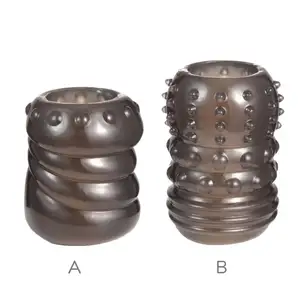 Cura eiaculazione precoce prepuzio anelli ritardo eiaculazione Silicone anello pene uomo manica manica - Product Image 1