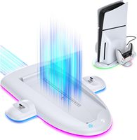 Support de base multifonctionnel de refroidissement et de charge pour console de jeu PS5 Slim et manettes – Meilleures ventes