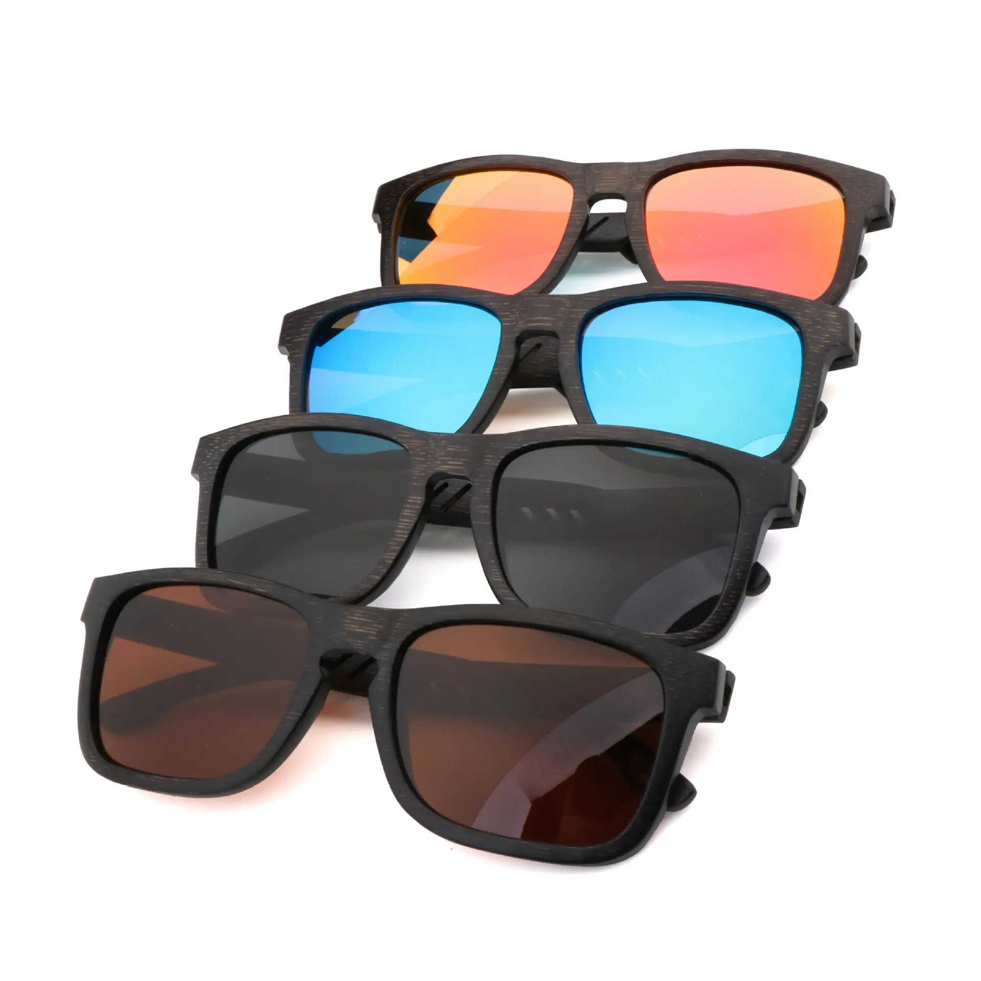 Pettigirl — lunettes de soleil polarisées pour hommes, lentilles de couleurs, rétro polarisées, en fibre de bambou, vintage, z87, justin beiner, 8878 de couleurs, vente en gros