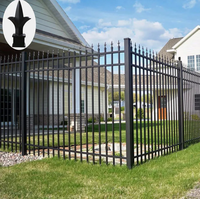 Panneau de clôture en vinyle aluminium noir, portail en fer forgé pour villa, jardin, treillis, bricolage