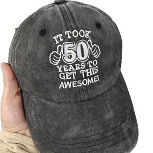 Gorras de Béisbol Ajustables de 6 Paneles con Letras, Regalos de <span class=keywords><strong>Cumpleaños</strong></span> Vintage para <span class=keywords><strong>40</strong></span>, 50, 60 y 70 Años, Ideas de Regalos de Feliz <span class=keywords><strong>Cumpleaños</strong></span>, Venta al Por Mayor - Product Image 6