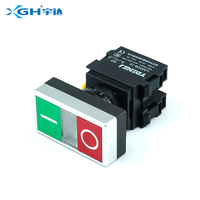 Interruttore a Pulsante Elettronico Momentaneo IP67 Impermeabile 10A 1NO/2NO con Doppia Chiave e Indicatore LED Rosso Verde in Plastica