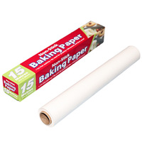 Papier sulfurisé double face antiadhésif et résistant à la graisse pour grillades, rôtissage, barbecue, pâtisserie et cuisson du pain