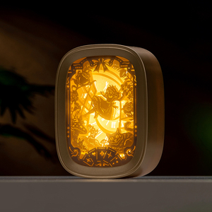 Lámpara Nocturna <span class=keywords><strong>de</strong></span> <span class=keywords><strong>Papel</strong></span> Tallado 3D Personalizada con Música, Diseños <span class=keywords><strong>de</strong></span> Cruz y Ángel, Regalos Creativos LED para Decoración del Hogar/Mesa - Product Image 2