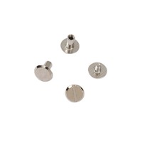 Attaches de reliure mâle-femelle en acier inoxydable, manchons de rivets femelles, vis pour albums photo, verrous de reliure de dossiers, non magnétiques, vente en gros