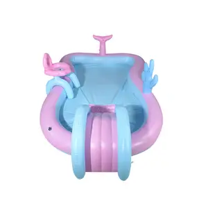 Piscina gonfiabile per pesci blu piscina gonfiabile portatile per bambini e adulti - Product Image 5