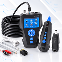 Testeur de câble réseau professionnel NF8601S avec écran LCD, test de longueur POE Ping, unité à distance, testeur LAN RJ45 BNC Coax