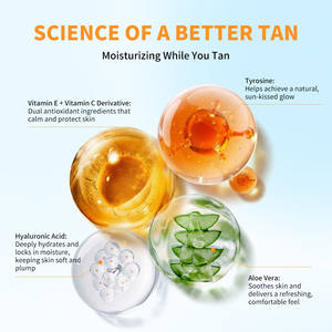 Loción Bronceadora Sin DHA, <span class=keywords><strong>Intensificador</strong></span> de <span class=keywords><strong>Bronceado</strong></span> Oscuro con Tirosina e Hidratación, Ligera, de Rápida Absorción, con Brillo <span class=keywords><strong>Bronceado</strong></span> - Product Image 4