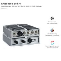 PC Industrial Robusto sin Ventilador IP67/IP69K, I5-1235U, DDR5, M12, Computadora Resistente al Agua para Automatización IoT en Fábricas Inteligentes