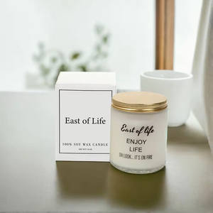 Velas perfumadas de cera de soja con aroma esmerilado blanco hecho a mano de primera calidad con caja de regalo Fragancia de larga duración para regalos de Navidad y Pascua - Product Image 2