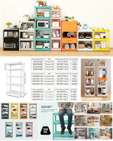 Étagère de rangement en métal à 4 niveaux de style nordique pour four à micro-ondes, organisateur modulaire multi-niveaux en acier