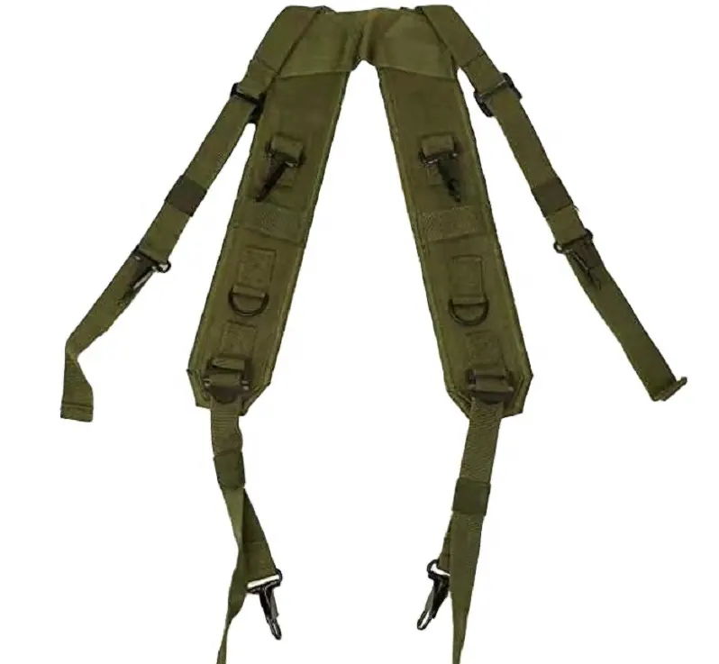 Multifunctionele Groene Camouflage Duurzame Webbing Strap 60l Tas Waterdichte Rugzak Met Aluminium Frame