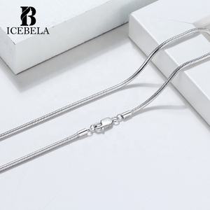 S925 Sterling Silver Teen Boys Girls Snake Chains pour la fabrication de bijoux 1.0mm Snake Chain Necklace pour hommes et femmes - Product Image 4