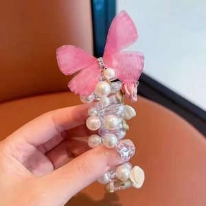 2026 Hot Selling Exquisite Temperament Style Simple Butterfly Hair <b>Tie</b> Girl's Hair Accessory Fashionable Jewelry Wholesale - Product Image 3
