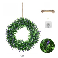 Guirlande de fleurs artificielles - Style bohème, décoration murale/porte/fenêtre pour Noël, fête des mères, approvisionnement transfrontalier