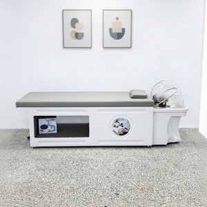 Kisen Table de massage et de shampoing en acrylique avec plusieurs douches, circulation d'eau et thérapie capillaire pour salon de beauté - Product Image 1