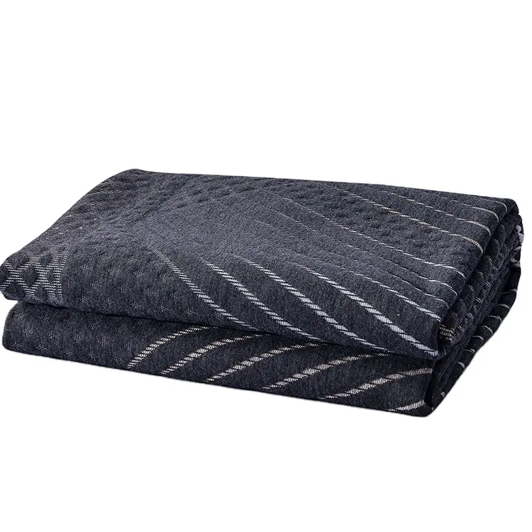 Tissu de matelas à rayures noires en tissu lourd domestique de haute qualité en surstock tricoté