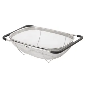 Factory Price Kitchen Sink Basket Accessories Colander Fruit Washer Food Strainers Rice Rinser