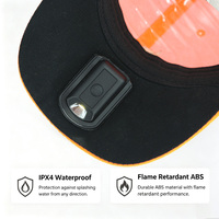 Casquette LED rechargeable par USB certifiée KC pour le camping, la chasse et la pêche