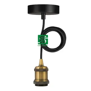 Aluminum Lamp Base Screw Bulb Holder Lighting Socket Pendant Light for Bar Kitchen