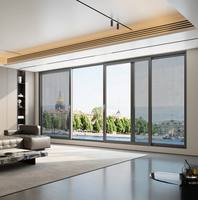 Ventanas Corredizas Horizontales Modernas de Aleación de Aluminio Compactas para Baño, Insonorizadas, Resistentes a Huracanes, con Aislamiento Térmico