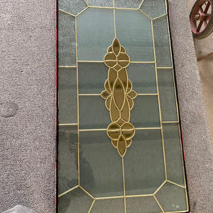زجاج مقسى ملون مزخرف مرصع بنقوش مخصصة مع هيكل صلب لبناء النوافذ والأبواب - Product Image 4