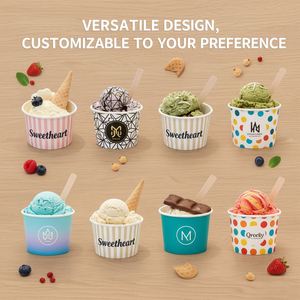 Offre Spéciale – Gobelets en Papier Personnalisables de 3oz et 4oz de Qualité Alimentaire pour Crème Glacée, Desserts et Yaourts - Product Image 5