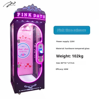 Machine à couper les cordons moderne rose 2026, à monnayeur, jeu d'arcade, distributeur de cadeaux de luxe avec garantie d'un an