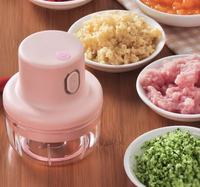2026 Nieuwe Keukenhulpjes USB Elektrische Fruit- en Groentenmolen Snijder Blender Hakselaar Machine Knoflook Vleespers Design
