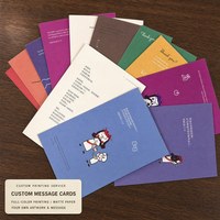 Cartes postales personnalisées en papier d'art, impression numérique d'anime et d'illustrations, cartes de vœux personnalisées avec logo pour collection de cadeaux