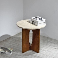 Table Basse Extensible et Convertible en Bois Massif, Style Nordique Moderne, pour Salon, Appartement et Balcon - OEM/ODM