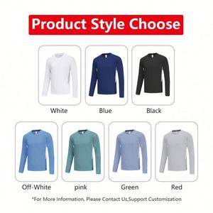 T-shirt de sport pour homme, coupe ajustée, séchage rapide, léger, manches longues, en soie glacée, pour l'entraînement et le fitness en extérieur - Product Image 6