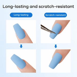 OEM ODM Matte Top <strong>Coat</strong> 3-Free HEMA TPO Free Scratch Resistant Non-yellowing for Chrome Powder Professional Salon Wholesale - Product Image 5