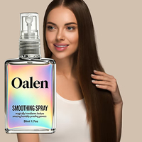 Spray anti-frisottis Oalen Private Label, formule anti-humidité avec protection thermique pour des cheveux lisses et brillants longue durée
