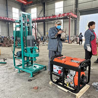 Plateforme de forage hydraulique diesel sur mesure fabriquée en usine pour le forage de puits d'eau à 100 mètres de profondeur à des fins agricoles et domestiques